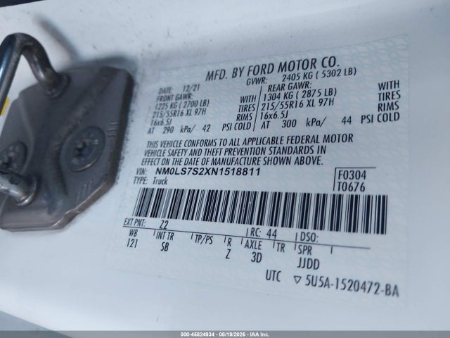 Ford Transit Connect Xl 2022 NM0LS7S2XN1518811 Image 9