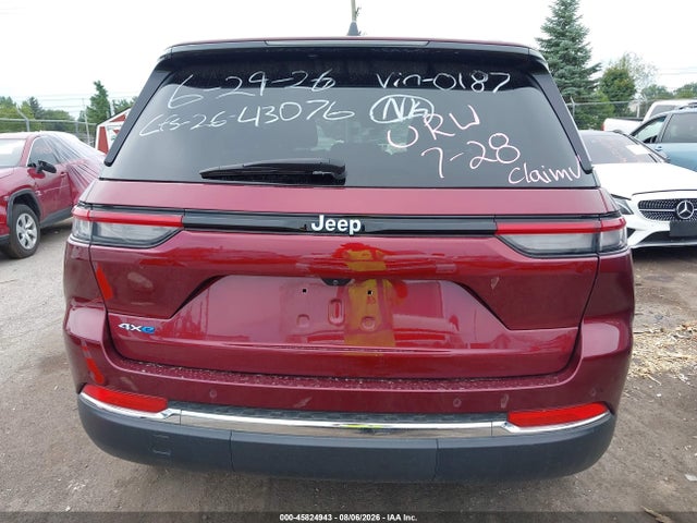 Aukcja sprzedaży 2025 Jeep Grand Cherokee 4xe, vin: 1C4RJYB60S8700187, numer aukcji: 45824943