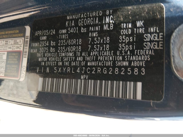 KIA SORENTO S 2024 5XYRL4JC2RG282583 Image 9