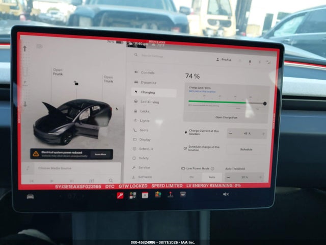 Auction sale of the 2025 Tesla Model 3 Long Range Rear-wheel Drive/standard Rear-wheel Drive, vin: 5YJ3E1EAXSF023165, lot number: 45824986