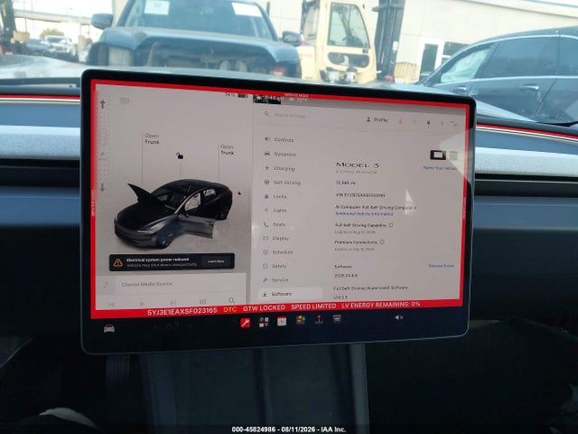 Auction sale of the 2025 Tesla Model 3 Long Range Rear-wheel Drive/standard Rear-wheel Drive, vin: 5YJ3E1EAXSF023165, lot number: 45824986