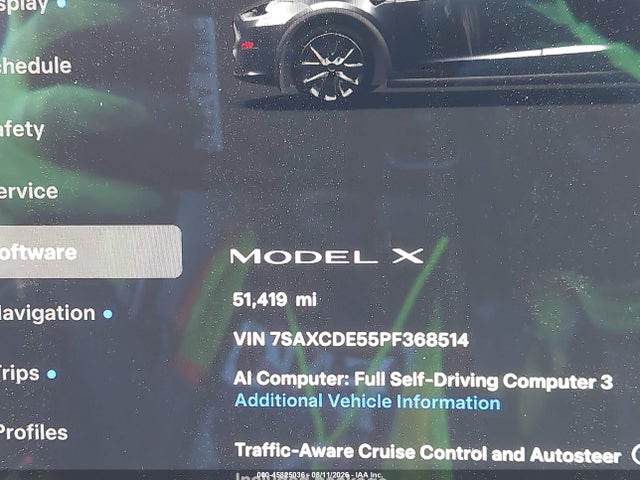 45825036 :رقم المزاد ، 7SAXCDE55PF368514 vin ، 2023 Tesla Model X Dual Motor All-wheel Drive/standard Range مزاد بيع