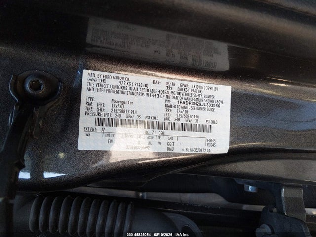 1FADP3N29JL303986 Ford Focus Titanium