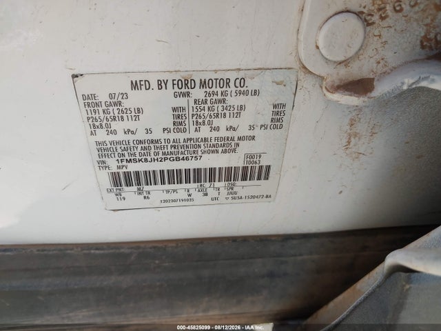 Ford Explorer Timberline 2023 1FMSK8JH2PGB46757 Image 9