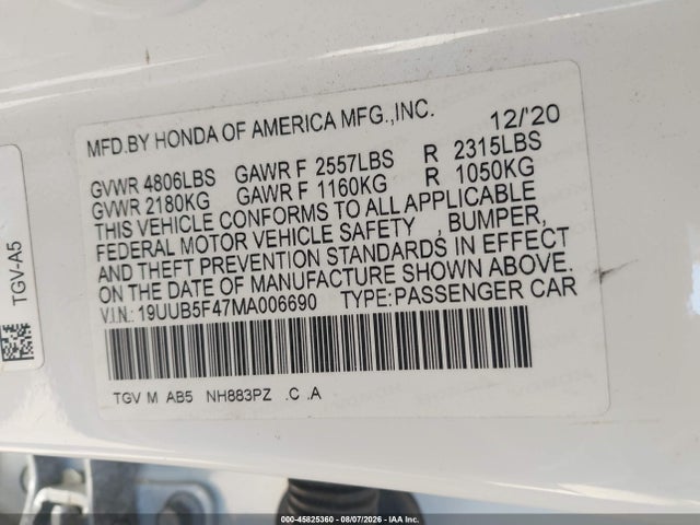 Acura Tlx Technology Package 2021 19UUB5F47MA006690 Image 9