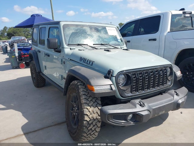 45825376 :رقم المزاد ، 1C4PJXDNXRW107528 vin ، 2024 Jeep Wrangler 4-door Willys 4x4 مزاد بيع