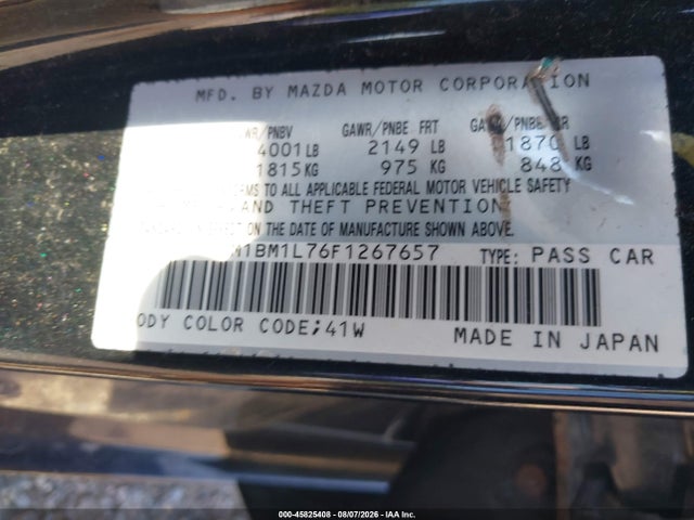 Mazda MAZDA3 2015 JM1BM1L76F1267657 Image 9