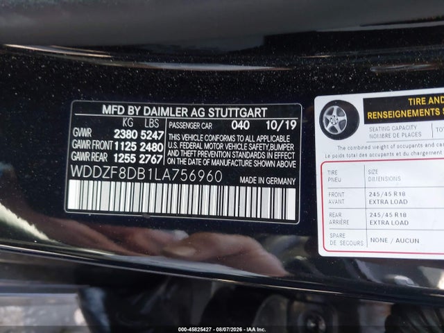 Mercedes-Benz E 350 2020 WDDZF8DB1LA756960 Image 9