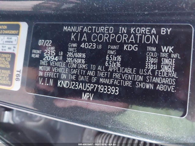 KIA SOUL LX 2023 KNDJ23AU5P7193393 Image 9