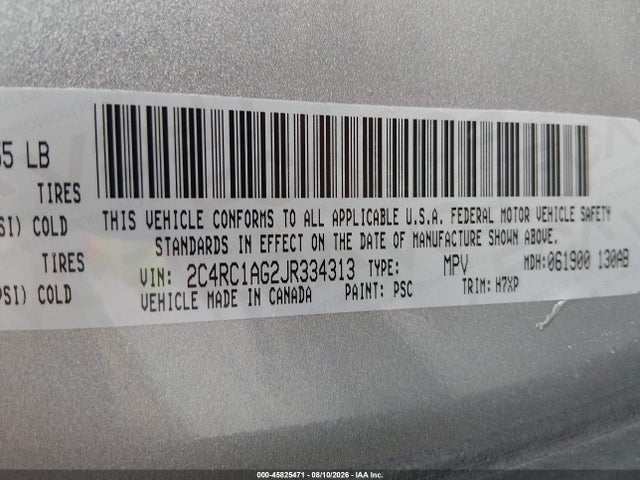 Chrysler PACIFICA L 2018 2C4RC1AG2JR334313 Image 9