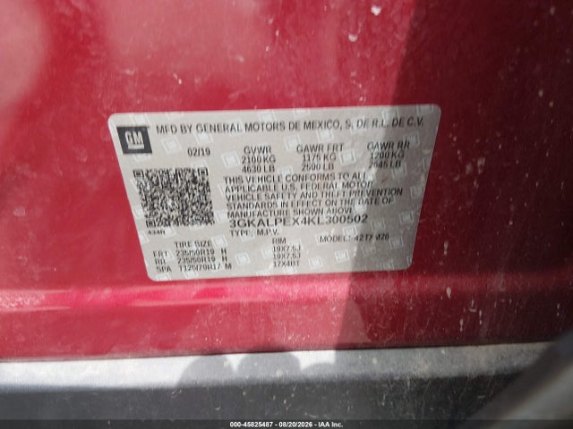Продаж на аукціоні авто 2019 Gmc Terrain Slt, vin: 3GKALPEX4KL300502, номер лоту: 45825487