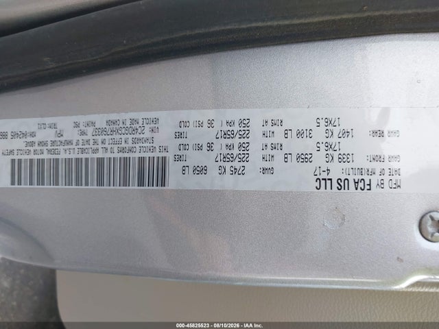 Aukcja sprzedaży 2016 Chrysler Town & Country Touring, vin: 2C4RC1BG5GR120570, numer aukcji: 45825523