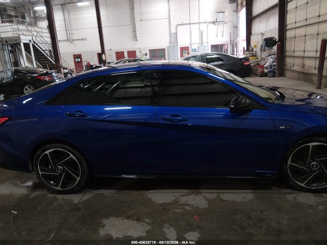 2021 Hyundai Elantra N Line მანქანა იყიდება აუქციონზე, vin: KMHLR4AF9MU198147, აუქციონის ნომერი: 45825719