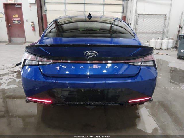 2021 Hyundai Elantra N Line მანქანა იყიდება აუქციონზე, vin: KMHLR4AF9MU198147, აუქციონის ნომერი: 45825719