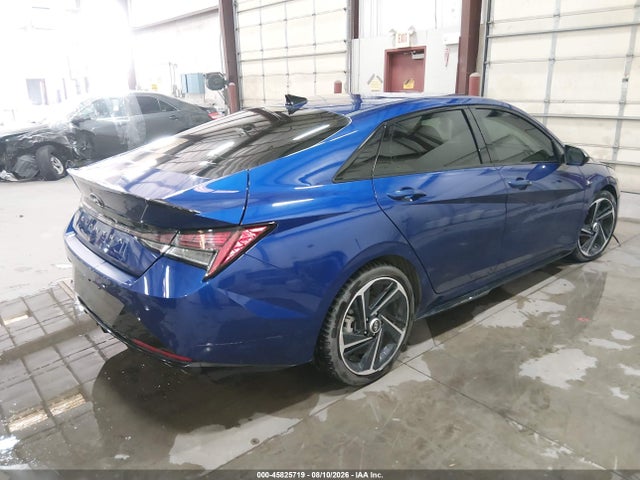 2021 Hyundai Elantra N Line მანქანა იყიდება აუქციონზე, vin: KMHLR4AF9MU198147, აუქციონის ნომერი: 45825719