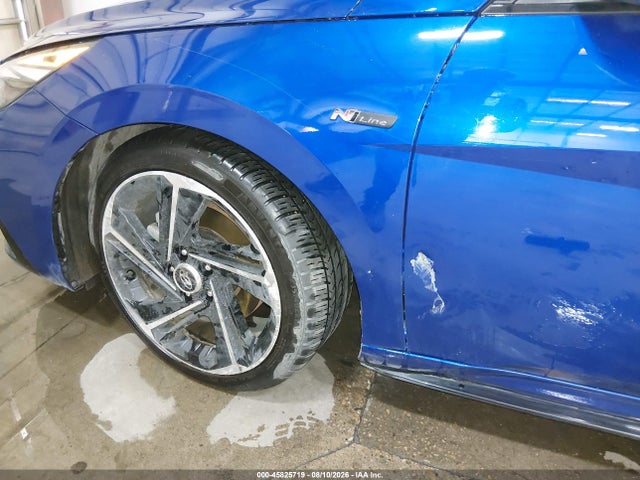 2021 Hyundai Elantra N Line მანქანა იყიდება აუქციონზე, vin: KMHLR4AF9MU198147, აუქციონის ნომერი: 45825719