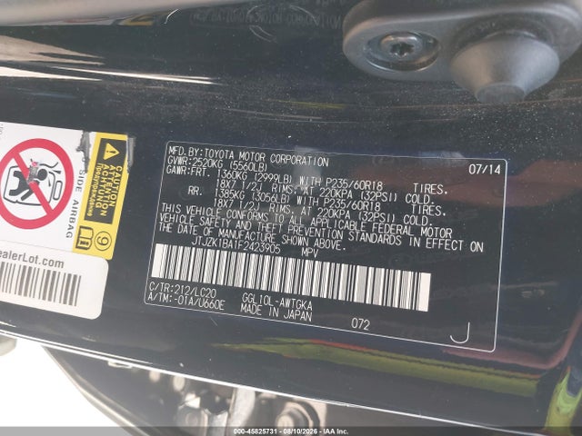 Lexus RX 350 2015 JTJZK1BA1F2423905 Image 9