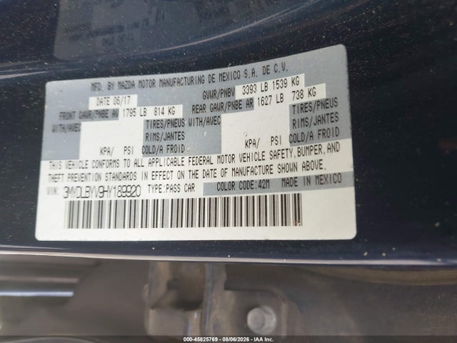 2017 Toyota Yaris Ia მანქანა იყიდება აუქციონზე, vin: 3MYDLBYV9HY189920, აუქციონის ნომერი: 45825769