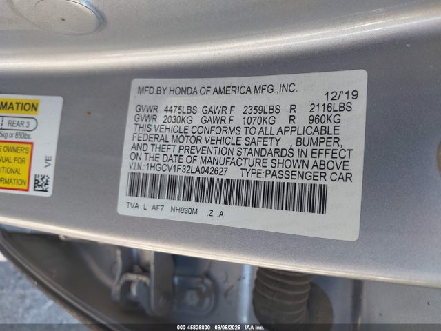 1HGCV1F32LA042627 Honda Accord Sport