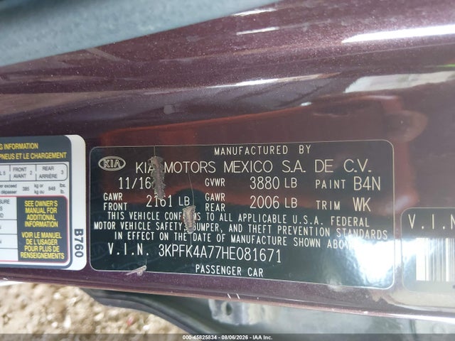 KIA FORTE LX 2017 3KPFK4A77HE081671 Image 9