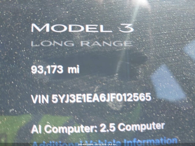 Tesla Model 3 Long Range/mid Range 2018 5YJ3E1EA6JF012565 Image 16