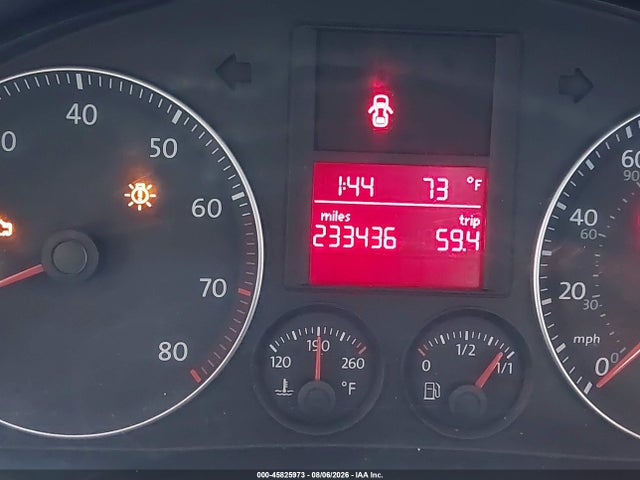 2009 Volkswagen Jetta S მანქანა იყიდება აუქციონზე, vin: 3VWJZ71K29M033561, აუქციონის ნომერი: 45825973