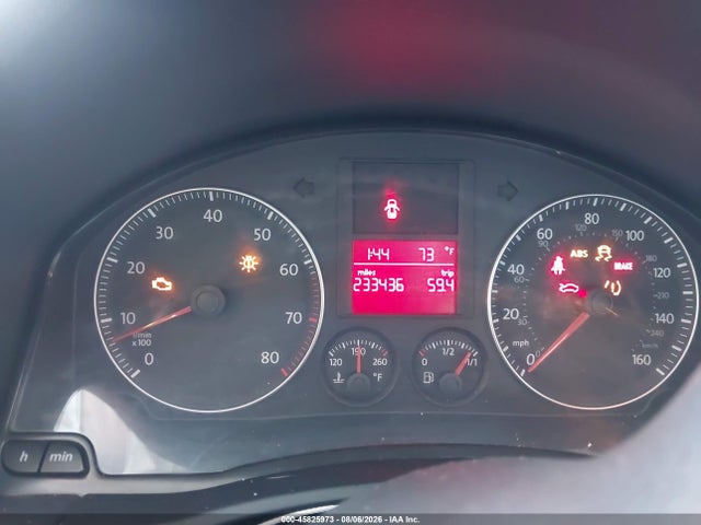 2009 Volkswagen Jetta S მანქანა იყიდება აუქციონზე, vin: 3VWJZ71K29M033561, აუქციონის ნომერი: 45825973