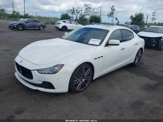 2015 Maserati Ghibli მანქანა იყიდება აუქციონზე, vin: ZAM57XSA7F1153456, აუქციონის ნომერი: 45826178