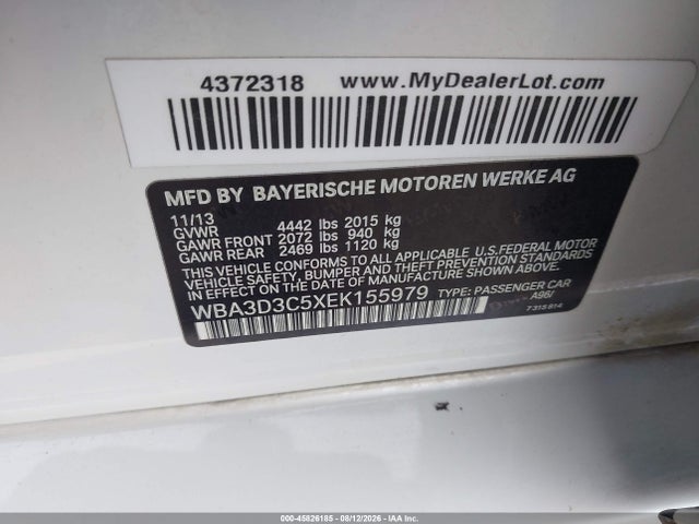 WBA3D3C5XEK155979 BMW 328D