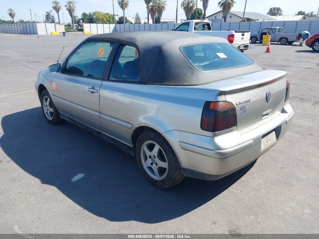 2000 Volkswagen Cabrio Gls მანქანა იყიდება აუქციონზე, vin: 3VWDC21V3YM809237, აუქციონის ნომერი: 45826235