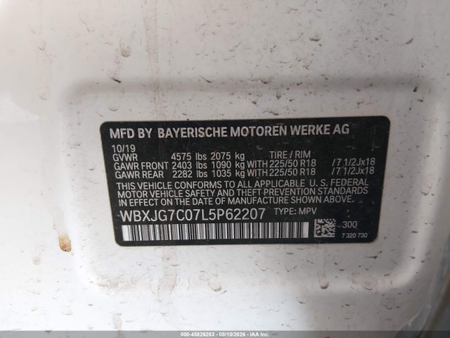 BMW X1 Sdrive28i 2020 WBXJG7C07L5P62207 Image 9