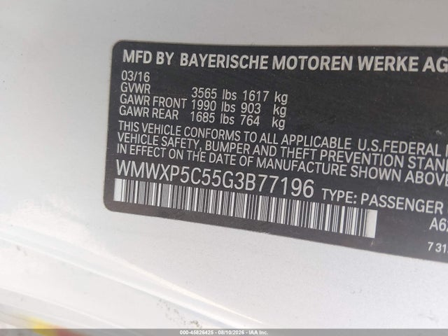 Mini Hardtop Cooper 2016 WMWXP5C55G3B77196 Image 9