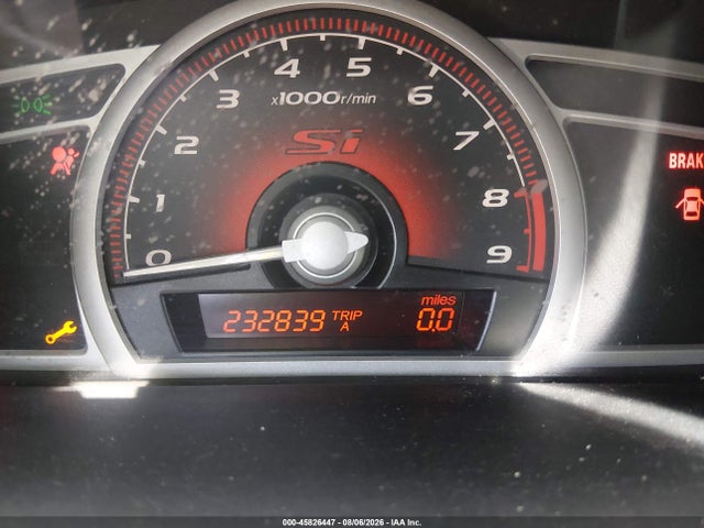 45826447 :رقم المزاد ، 2HGFA55558H713073 vin ، 2008 Honda Civic Si/si Mugen مزاد بيع