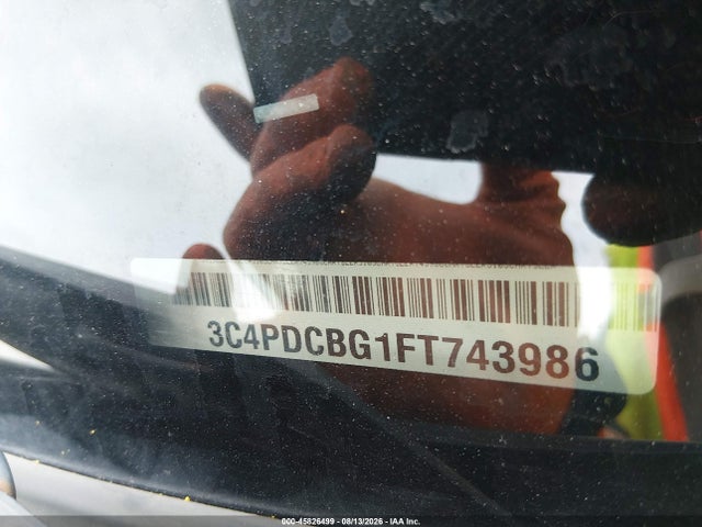 Aukcja sprzedaży 2015 Dodge Journey Sxt, vin: 3C4PDCBG1FT743986, numer aukcji: 45826499