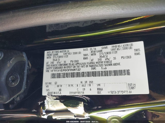 Ford F-150 Xlt 2016 1FTEX1EP0GFB08722 Image 9