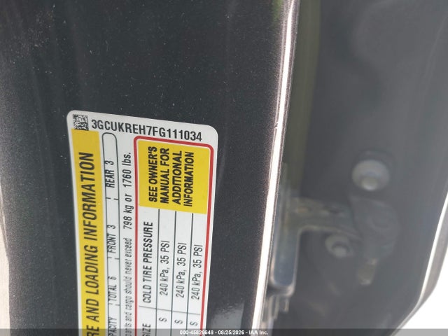 Продажа на аукционе авто 2015 Chevrolet Silverado 1500 Lt, vin: 3GCUKREH7FG111034, номер лота: 45826648