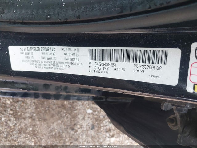 Продаж на аукціоні авто 2012 Dodge Avenger Sxt, vin: 1C3CDZCBXCN142158, номер лоту: 45826743