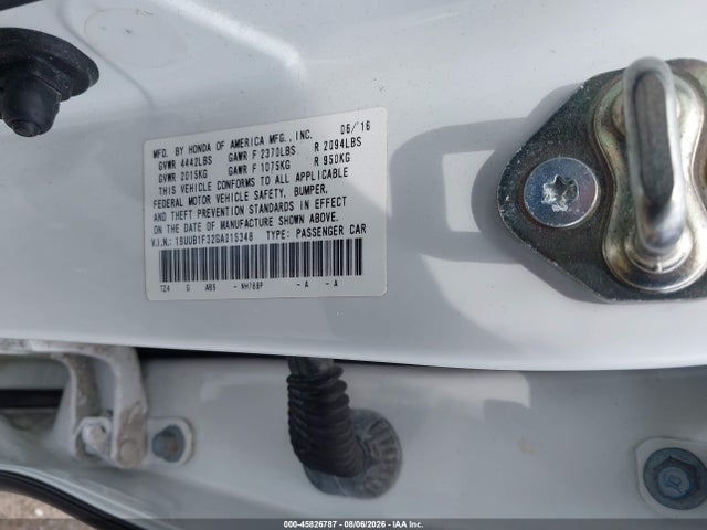 Продажа на аукционе авто 2016 Acura Tlx, vin: 19UUB1F32GA015348, номер лота: 45826787