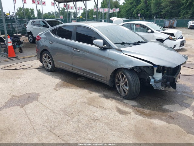 2018 Hyundai Elantra Limited მანქანა იყიდება აუქციონზე, vin: KMHD84LF1JU442874, აუქციონის ნომერი: 45826941