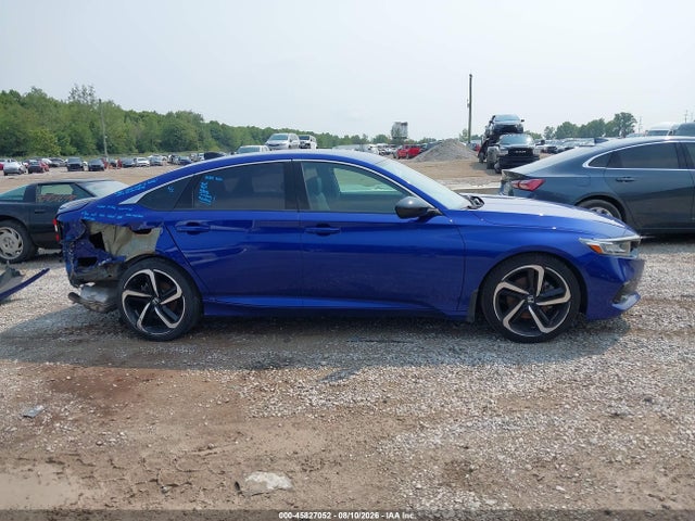 2021 Honda Accord Sport მანქანა იყიდება აუქციონზე, vin: 1HGCV1F30MA109212, აუქციონის ნომერი: 45827052