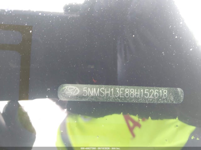Продажа на аукционе авто 2008 Hyundai Santa Fe Limited/se, vin: 5NMSH13E88H152618, номер лота: 45827388