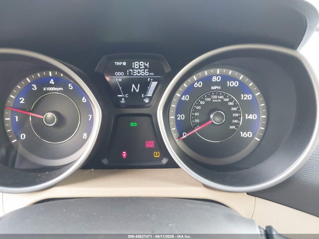 2013 Hyundai Elantra Gls მანქანა იყიდება აუქციონზე, vin: KMHDH4AE4DU492005, აუქციონის ნომერი: 45827471