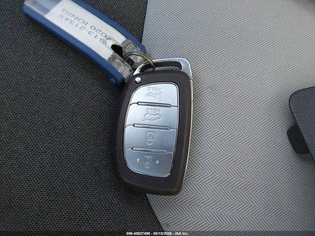 45827490 :رقم المزاد ، KMHC65LC3LU220143 vin ، 2020 Hyundai Ioniq Hybrid Blue مزاد بيع