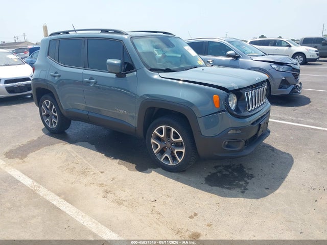 2017 Jeep Renegade Latitude მანქანა იყიდება აუქციონზე, vin: ZACCJBBB6HPG10107, აუქციონის ნომერი: 45827549