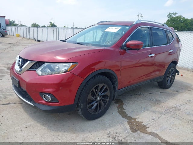 2016 Nissan Rogue Sl მანქანა იყიდება აუქციონზე, vin: KNMAT2MT4GP734184, აუქციონის ნომერი: 45827569