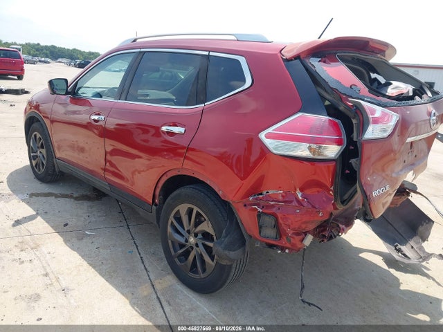 2016 Nissan Rogue Sl მანქანა იყიდება აუქციონზე, vin: KNMAT2MT4GP734184, აუქციონის ნომერი: 45827569