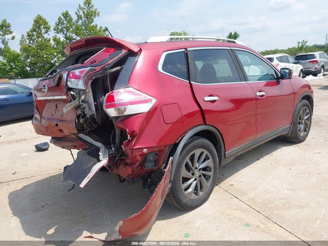2016 Nissan Rogue Sl მანქანა იყიდება აუქციონზე, vin: KNMAT2MT4GP734184, აუქციონის ნომერი: 45827569