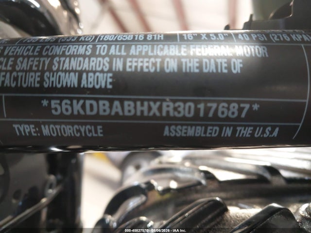 Aukcja sprzedaży 2024 Indian Motorcycle Co. Super Chief Limited Edition Abs, vin: 56KDBABHXR3017687, numer aukcji: 45827570