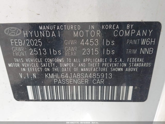 Hyundai SONATA SEL 2025 KMHL64JA8SA485913 Image 9