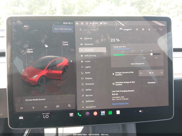 Продаж на аукціоні авто 2024 Tesla Model Y Long Range Dual Motor All-wheel Drive, vin: 7SAYGDEE1RA273263, номер лоту: 45827863